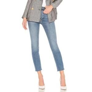 RE/DONE Originals High Rise Ankle Crop Jeans Light 22 Wash Size 26 Gently Used